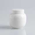 Beautiful small Amberra ceramic porcelain white urn to store the ashes of your hamster, rabbit, small dog, cat or other pet