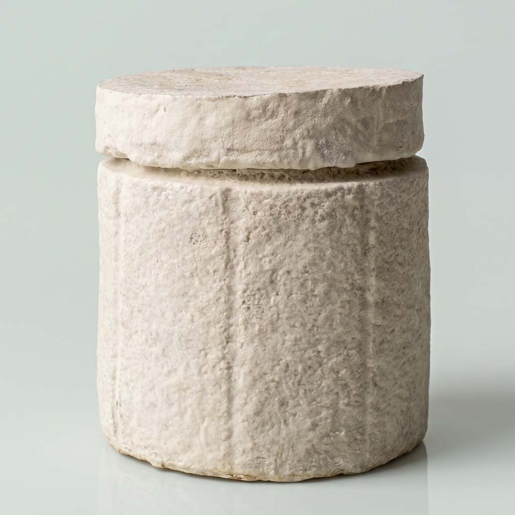 White-grey mycelium mushroom textured 100% biodegradable pet ash urn for your cat or dog or other pet