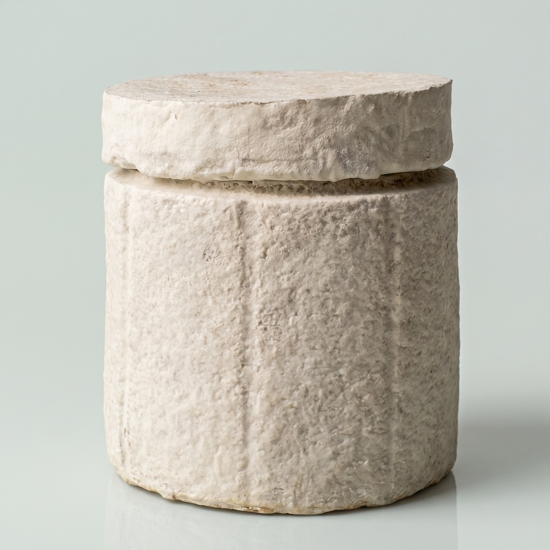 White-grey mycelium mushroom textured 100% biodegradable pet ash urn for your cat or dog or other pet