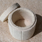 White-grey mycelium mushroom textured 100% biodegradable pet ash urn for your cat or dog or other pet