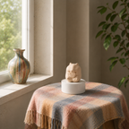 Nino Ceramic Hamster Urn in living room